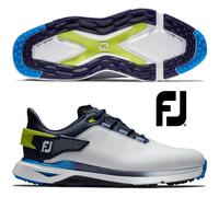 FOOTJOY PRO SLX MENS WATERPROOF GOLF SHOES / WHITE/NAVY 56914 @ 45% OFF RRP
