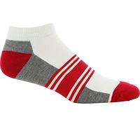 FootJoy ProDry Fashion Sport White3/Red/Grey Socks Men 7-12, White3/Red/Grey, 7-12