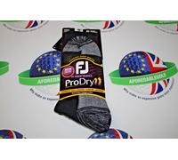 Footjoy ProDry mens crew socks black/grey uk foot sizes 6-11