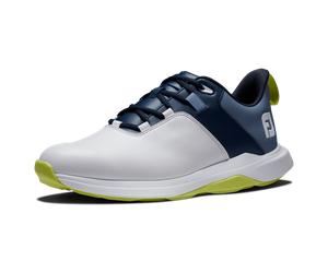 FootJoy Prolite Golf Shoes White/NAVY/LIME - UK80M Size: UK8, Option: