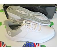 footjoy prolite waterproof golf shoes white/grey uk size 8 medium 56924k