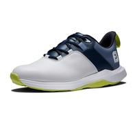 FootJoy Men's Prolite Golf Shoe, White/Navy/Lime, 6 UK