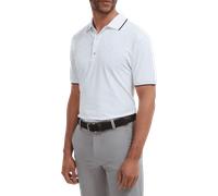 FootJoy Push Play Print Pique Polo - White/Lavender - L Size: Large