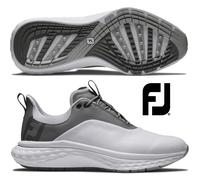 FootJoy Men's FJ Quantum, White/Grey/Silver, 6.5 UK Medium