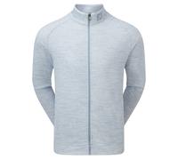 FOOTJOY SPACE DYE FULL-ZIP CHILL-OUT GOLF PULLOVER 88431 - DOVE GREY