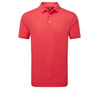 FOOTJOY 2025 STRETCH PIQUE SOLID GOLF POLO SHIRT 34080 - HIBISCUS - 2XL