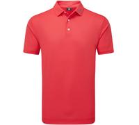 FOOTJOY 2025 STRETCH PIQUE SOLID GOLF POLO SHIRT 34080 - HIBISCUS - M