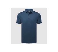 FootJoy Men's Stretch Pique Solid Colour Golf Polo Shirt, Mens, Dark denim, Xl | American Golf