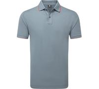Footjoy Tipped Pique Mens Flint/Hibiscus L Polo Shirt