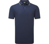 Footjoy Tipped Pique Mens Navy/Taxi XL Polo Shirt