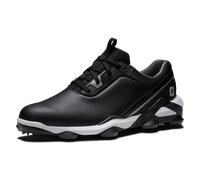 FOOTJOY 2025 TOUR ALPHA GOLF SHOES 55537 - BLACK / WHITE / SILVER + FREE GIFT - Standard , 10 UK
