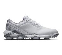 FOOTJOY TOUR ALPHA GOLF SHOES 55543 - WHITE / SILVER