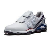 FOOTJOY TOUR ALPHA TRIPLE BOA GOLF SHOES 55542 - WHITE - 9.5 UK