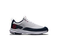 FOOTJOY 2025 TOUR RIVAL 56959 GOLF SHOES - WHITE / NAVY / RED - 8 UK