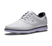 FootJoy Traditions Women's Golf Shoe, White/Navy/Purple, 6 UK Wide