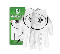 FootJoy WeatherSof Ladies Golf Glove - White, Medium, Double Worn