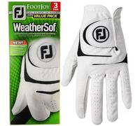FOOTJOY WEATHERSOF MENS ALL WEATHER GOLF GLOVES / ALL SIZES / 3 GLOVE BONUS PACK