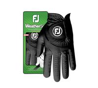 FootJoy WeatherSof Men's Golf Glove, Black, Left Hand (for Right Handed Golfer), L