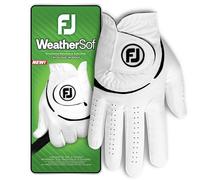 FootJoy WeatherSof Men's Golf Glove, White/Black