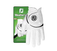 FootJoy WeatherSof Men's Golf Glove, White, Size L, Worn on Left Hand