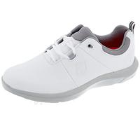FootJoy Women's Ecomfort Golf Shoe, White Grey, 8 UK