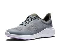 FootJoy Women's FJ Flex Golf Shoe, Grey/White/Lavender, 6.5