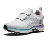 FootJoy Women's Hyperflex Boa Golf Shoe, White/Ice Blue/Purple, 5.5 UK