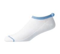 FootJoy Womens Pde Lightweight Pompom White/Light Blue