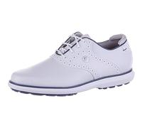 Footjoy Women's Traditions Lady Golf Shoe, White, Blue, Grey, 7.5 UK