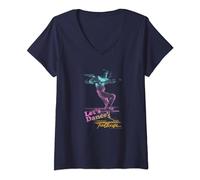 Footloose Let's Dance Neon Title Logo V-Neck T-Shirt