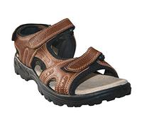 footloose.shoes Northwest Territory Men’s Genuine Leather Open Toe Touch Close Casual Summer Holiday Sandals Sizes 7-12 (Misty Tan, 10 UK, numeric_10)