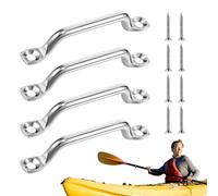 Footman Loop, Tie down Kayak Top Strap Pad Eye | Multifunctional Boat Hardware With Flat Head Tapping Screws for Kayak Upgrade Maintenance Repair