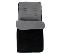 Footmuff Cosy Toes to fit Hauck Rapid 4 Shop N Drive Pushchair Stroll (Black/Grey)