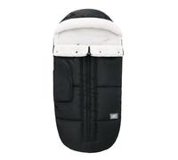 Footmuff for Stroller Buggy, Footmuff for Stroller Buggy with Adjustable Side Zippers and Adjustable Drawstring, Washable and Non-Slip footmuffs Suitable for Strollers (Black)