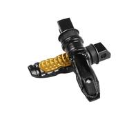 Footpeg Block 1pair Universal Motorcycle Rear Passenger Foot Pegs Pedals Footrest Scooter Foot-Peg Motorbike Pedal Modification Aluminum(TYPE Z)
