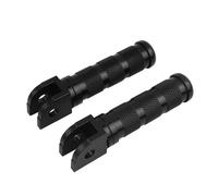 Footpeg Block Motorcycle CNC Aluminum 1 Pair Footrests Foot Pegs Pedals Universal For Dax For Monkey For Bike For ATV(Black)