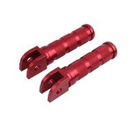 Footpeg Block Motorcycle CNC Aluminum 1 Pair Footrests Foot Pegs Pedals Universal For Dax For Monkey For Bike For ATV(Red)