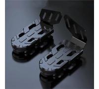 Footpeg Modified Pedal Bracket Fittings For H-ONDA Cross Cub 110 CC110 Motorcycle Widening Front Seat Footstool(Black- Silver)