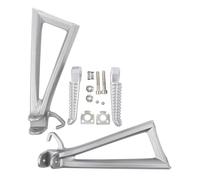 Footpeg Motorcycle Replacement Footpeg Rear Passenger Footrest Foot Pegs Bracket For YZF R6 2006-2016 2015 2014 2013 2012 2011 2010 2009(Silver)