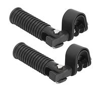 Footpeg Mount 1 Pair 7-1/2in Motorcycle Foot Pegs Strong Corrosion-proof Foot Pegs for Motorcycle With 25mm/1in Highway Engine Crash Bar Guards(black)