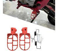 Footpeg part Floorboard Accessories Motocross Foot Pegs Footrests Motorcycle Universal For Y-AMAHA PW50 PW80 TW200 Rest Footpegs(Black- Silver)