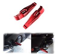 Footpeg part For Y-AMAHA Tmax Tech Max TMAX 560 2019-2021 2020 Rear Passenger Foot Peg Footrests Footpeg Pedal(Black- Silver)