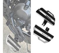Footpeg part Front Rear Footpegs Footrests For Harley FLDE For Deluxe 107 2018-2022 2021 2020 2019 Motorcycle Parts Accessories Rider Foot Rest(Silver)