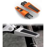 Footpeg part Motorcycle Front Rear Footrests Foot-Peg For Ducati Monster 620 2006-2007 Pedals Accessories(Orange)