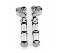 FootPeg Universal 32MM Motorcycle Foot Pegs Bracket Highway Engine Crash Bar Guard W/Clamp Footrest Mount