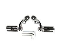 Footpegs 2Pcs Motorcycle Highway Foot Peg Sliver Adjustable Comfortable Pedal For Davidson