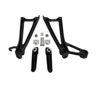 Footpegs Compatible With For YZF-R6S 2006 2007 2008 2009 Motorcycle Rear Footrest Foot Pegs Brackets Set Black For Silver Matte Upgrade Universal Parts