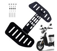 Footpegs - Enlarged Pedal Design, Adjustable Front Rests | Durablees Foldable Foot Pegs, Heavy-Duty Aluminum Supports For Electrics Bicycless, Long-Distance Riding Comfort, Urban Commuting Riders