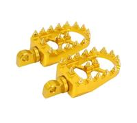 Footpegs Foot Pegs Pedals For Sportster For XL 883 1200 For Dyna For Street For Bob For Bobber Custom Motorcycle Foot Pegs MX Wide Fat Footrests Pedals(Gold)