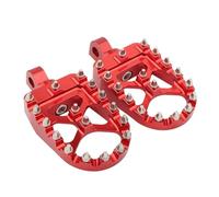 Footpegs Foot Pegs Pedals For Sportster For XL 883 1200 For Dyna For Street For Bob For Bobber Custom Motorcycle Foot Pegs MX Wide Fat Footrests Pedals(Red)